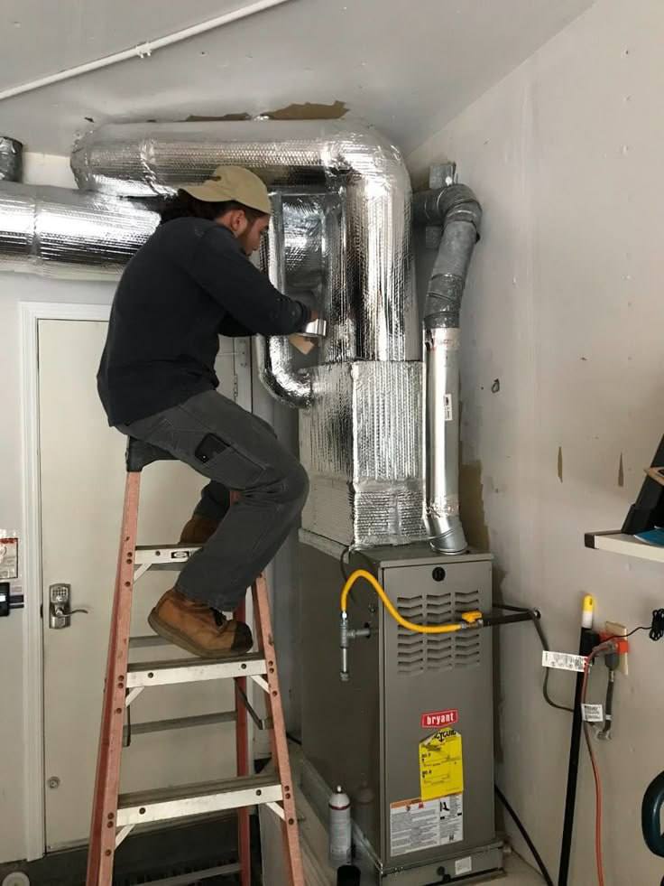 Crew at work on site